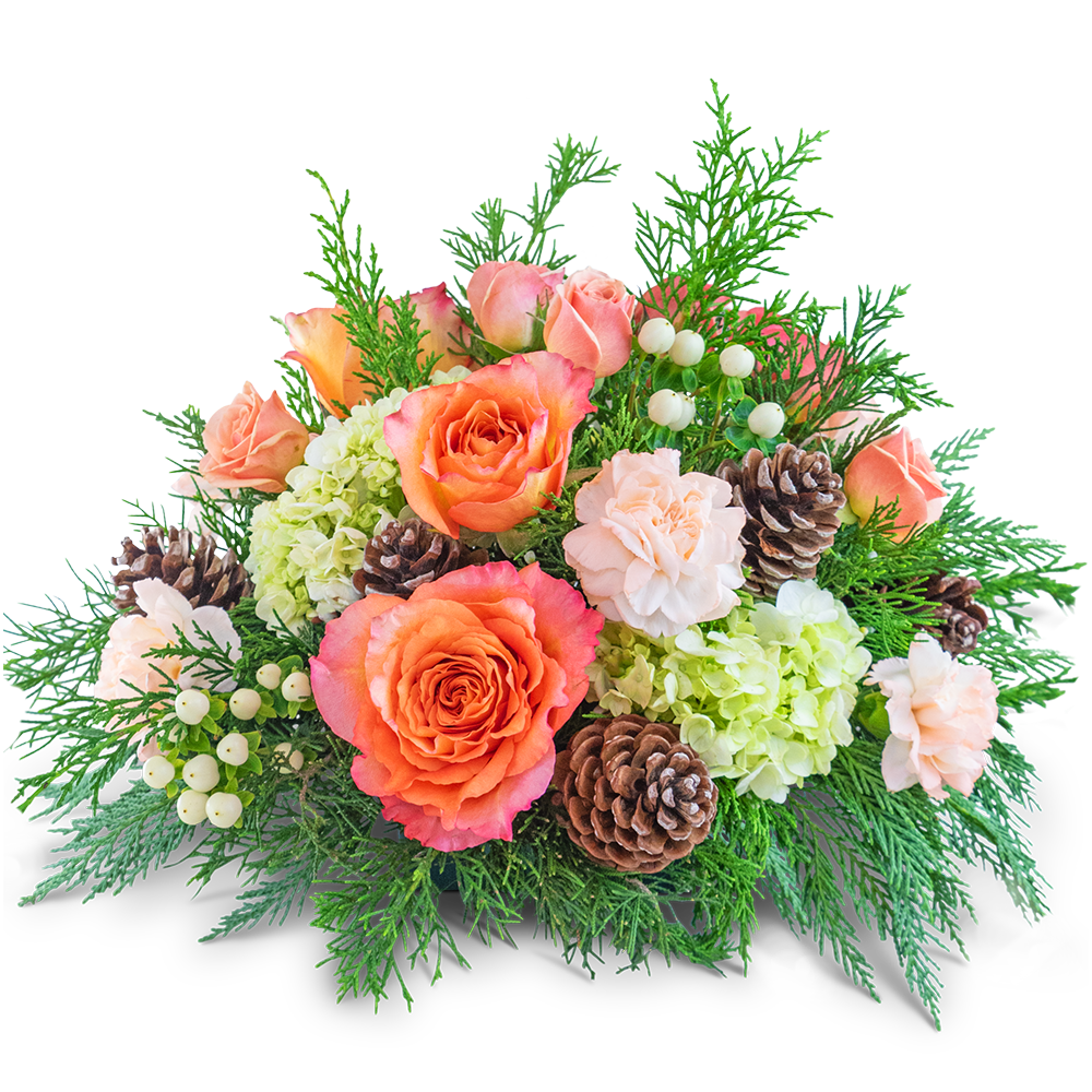 Frosted Peach Centerpiece