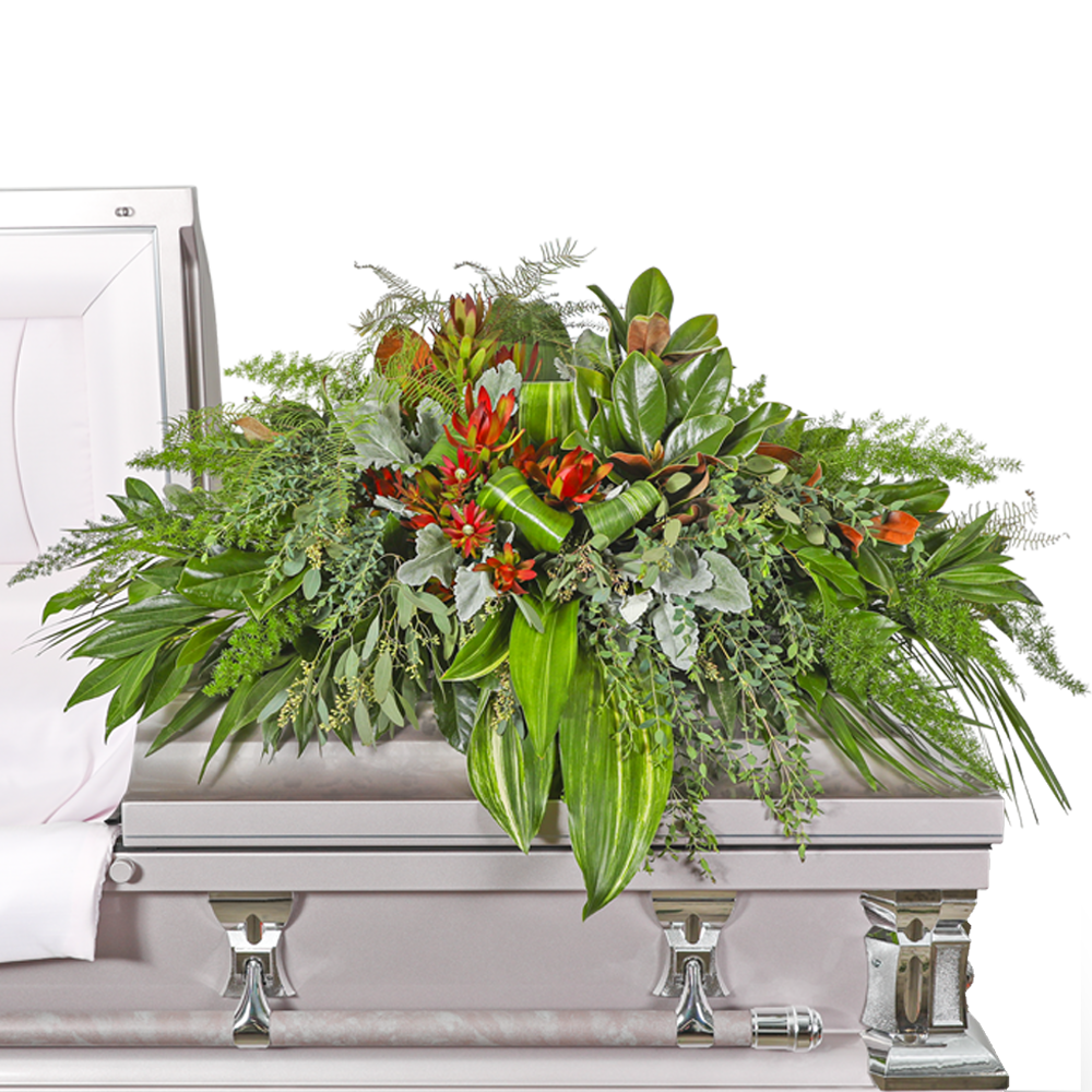 Verdant Farewell Casket Spray
