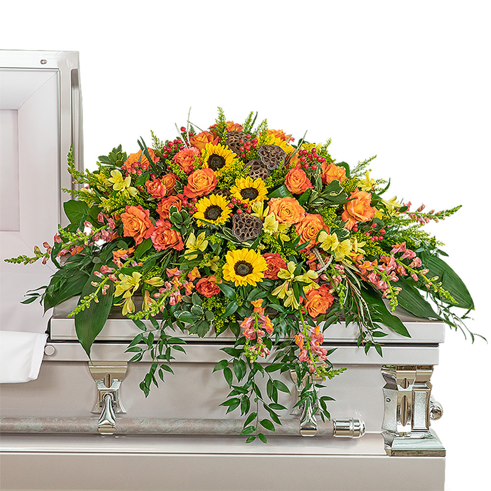 Sunset Reflections Casket Spray